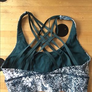 Lululemon Green Free To Be Moved Sports Bra Size 8